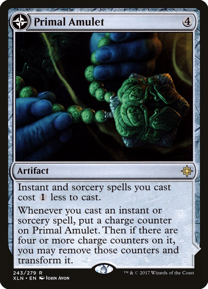 Primal Amulet // Primal Wellspring [Ixalan] | Chromatic Games