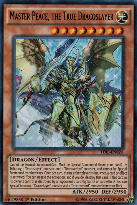 Master Peace, the True Dracoslayer [TDIL-EN020] Ultra Rare | Chromatic Games