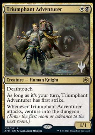 Triumphant Adventurer (Promo Pack) [Dungeons & Dragons: Adventures in the Forgotten Realms Promos] | Chromatic Games