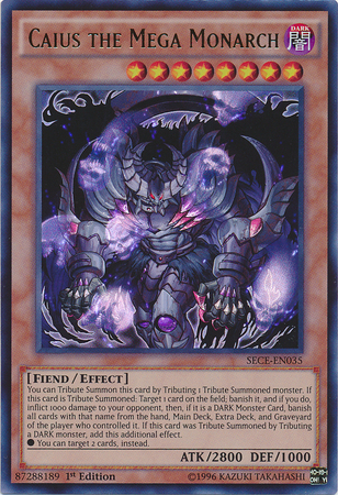 Caius the Mega Monarch [SECE-EN035] Ultra Rare | Chromatic Games