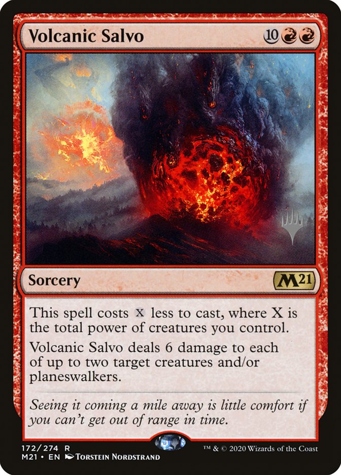 Volcanic Salvo (Promo Pack) [Core Set 2021 Promos] | Chromatic Games