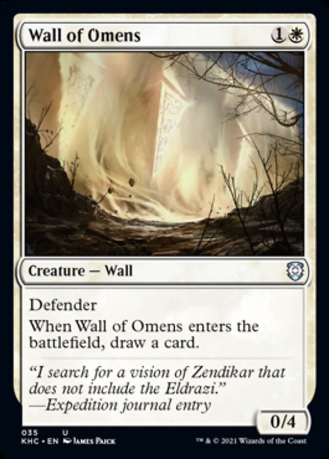 Wall of Omens [Kaldheim Commander] | Chromatic Games