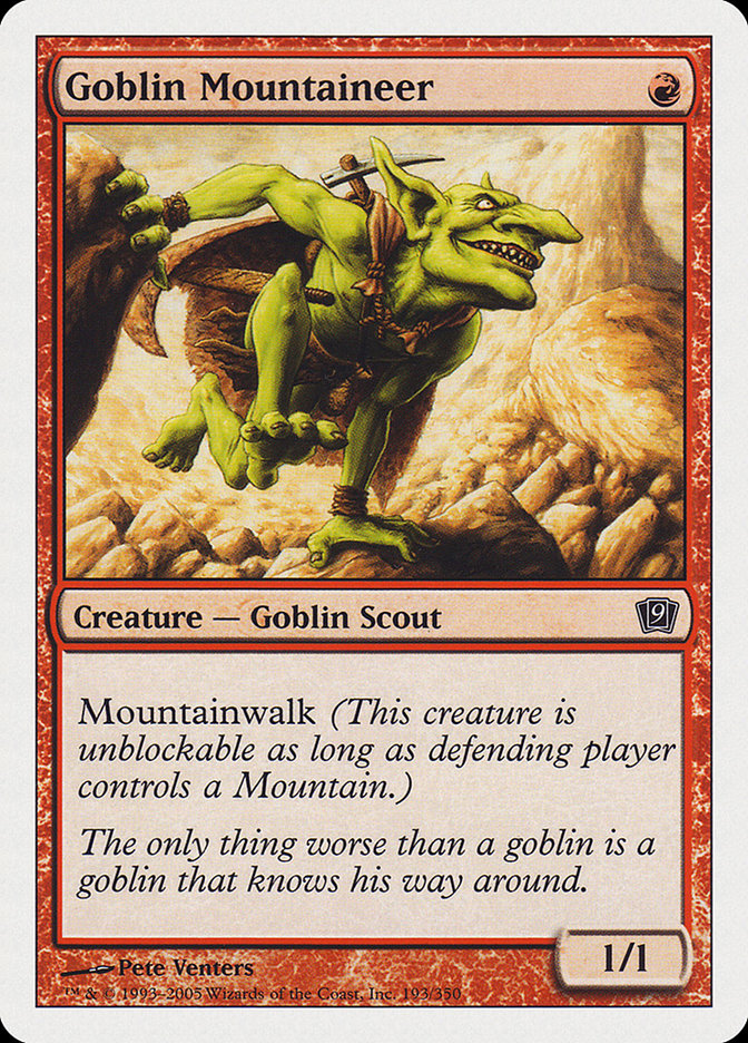 Goblin Mountaineer [Ninth Edition] | Chromatic Games