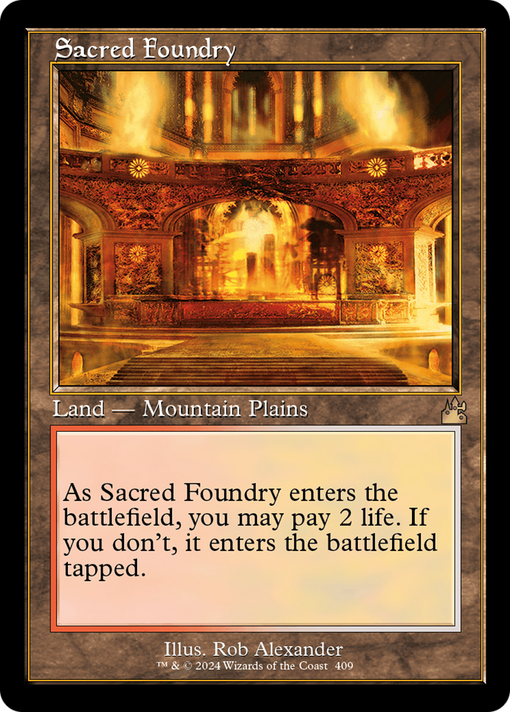 Sacred Foundry (Retro) [Ravnica Remastered] | Chromatic Games