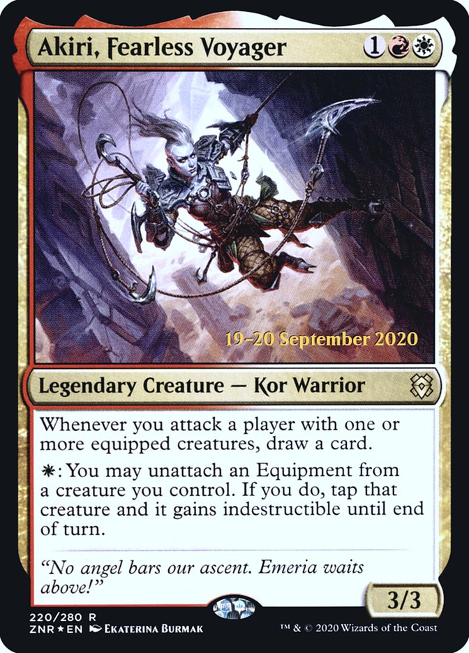 Akiri, Fearless Voyager [Zendikar Rising Prerelease Promos] | Chromatic Games