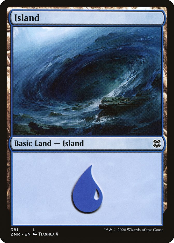 Island (381) [Zendikar Rising] | Chromatic Games