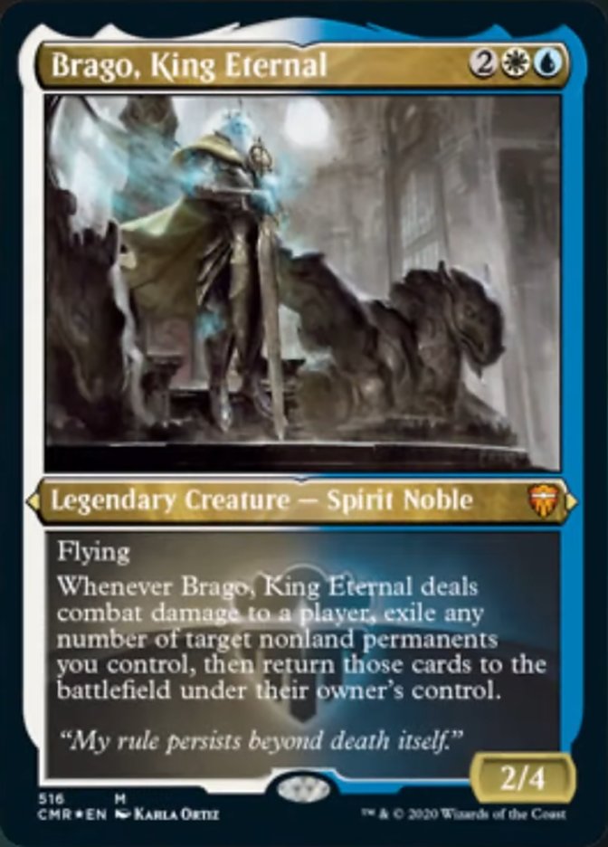 Brago, King Eternal (Etched) [Commander Legends] | Chromatic Games