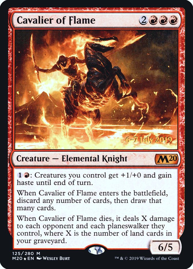 Cavalier of Flame [Core Set 2020 Prerelease Promos] | Chromatic Games