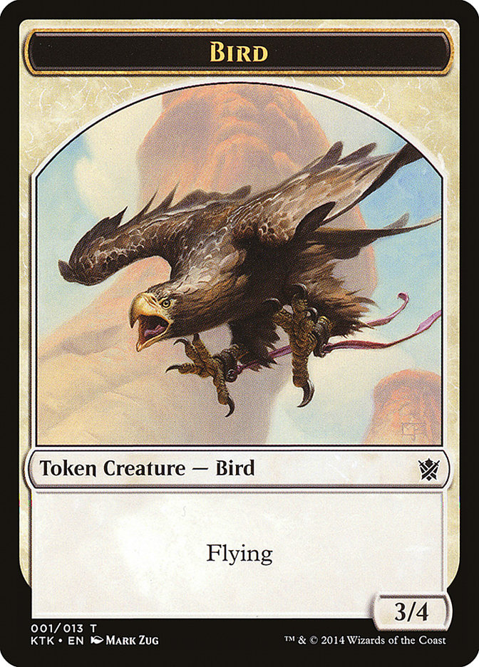 Bird Token [Khans of Tarkir Tokens] | Chromatic Games