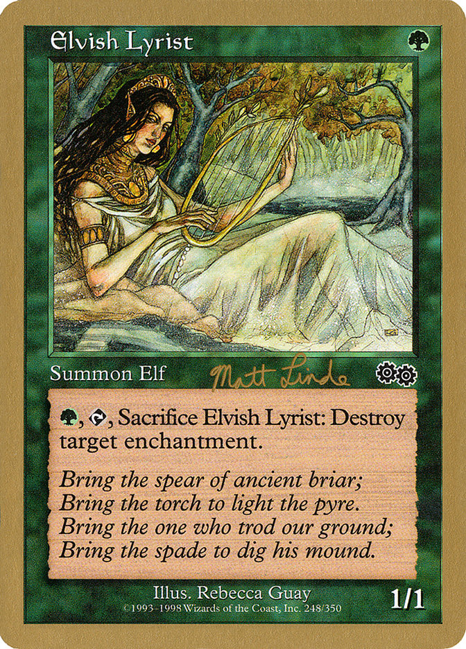 Elvish Lyrist (Matt Linde) [World Championship Decks 1999] | Chromatic Games