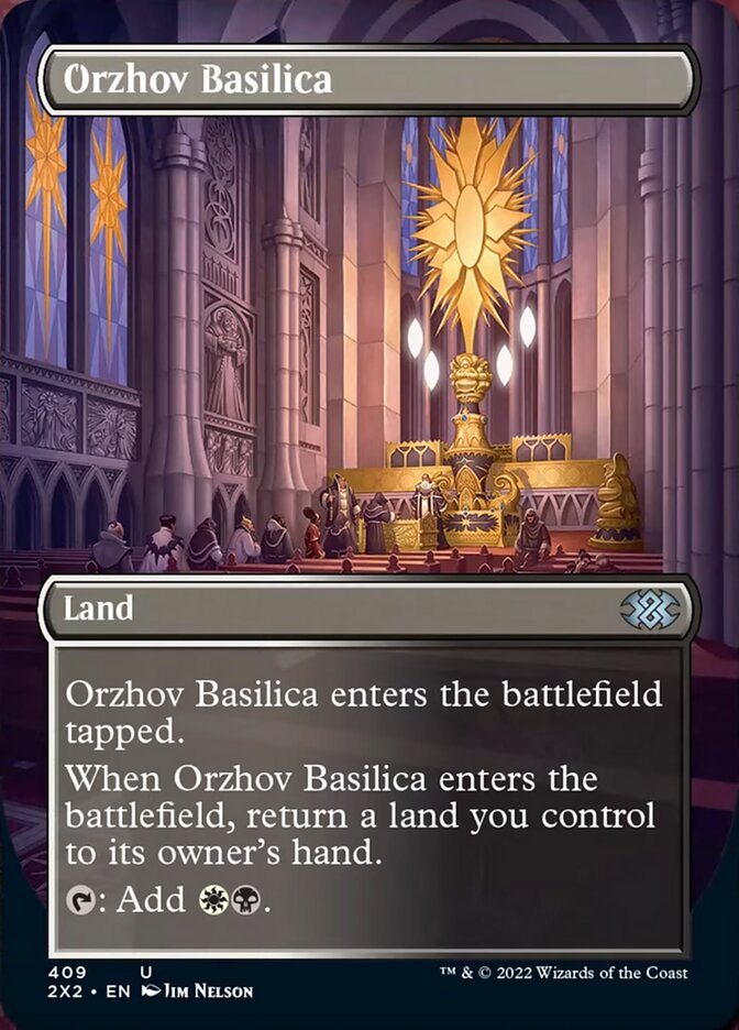 Orzhov Basilica (Borderless Alternate Art) [Double Masters 2022] | Chromatic Games