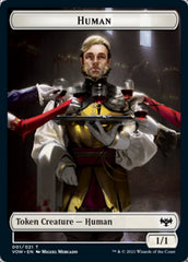 Human (001) // Spirit (002) Double-Sided Token [Innistrad: Crimson Vow Tokens] | Chromatic Games