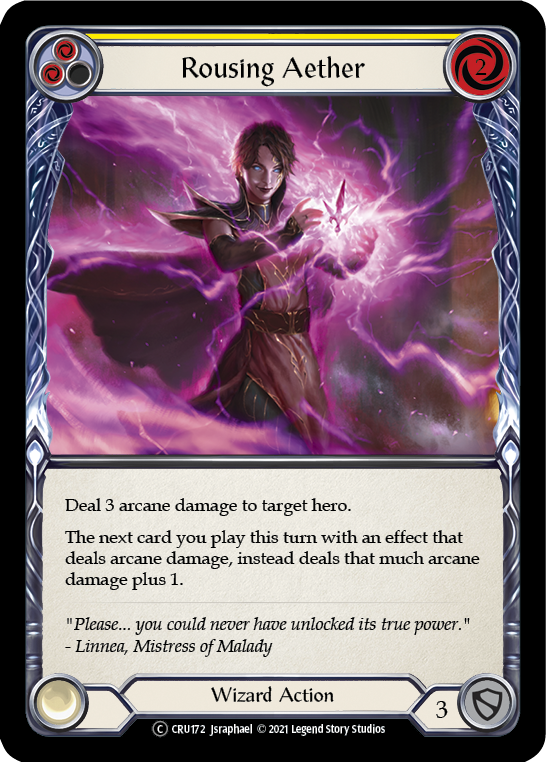 Rousing Aether (Yellow) [U-CRU172] (Crucible of War Unlimited)  Unlimited Normal | Chromatic Games