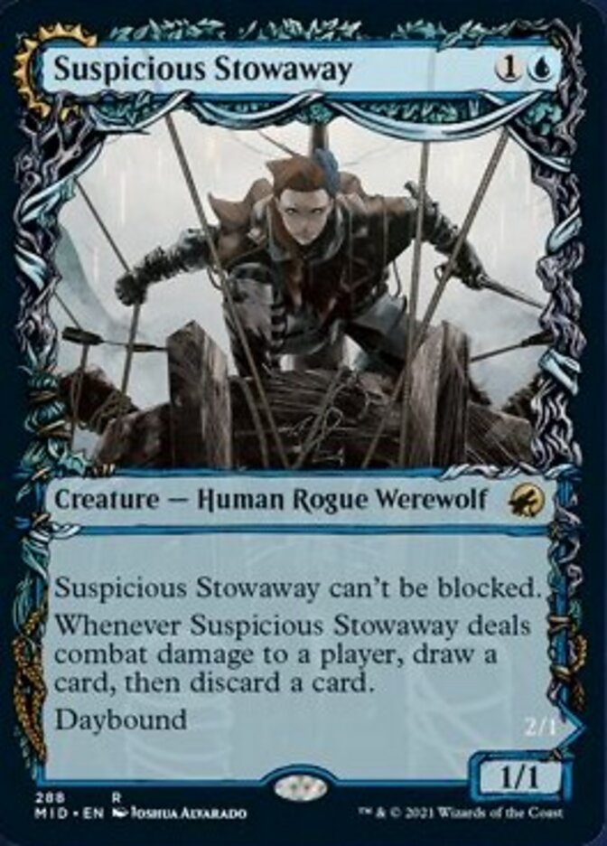 Suspicious Stowaway // Seafaring Werewolf (Showcase Equinox) [Innistrad: Midnight Hunt] | Chromatic Games