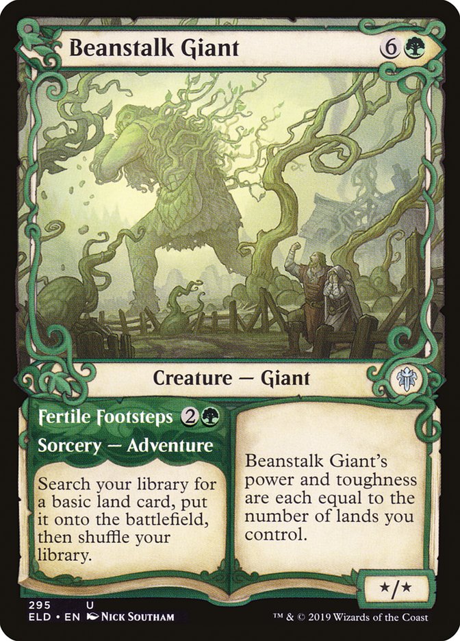 Beanstalk Giant // Fertile Footsteps (Showcase) [Throne of Eldraine] | Chromatic Games