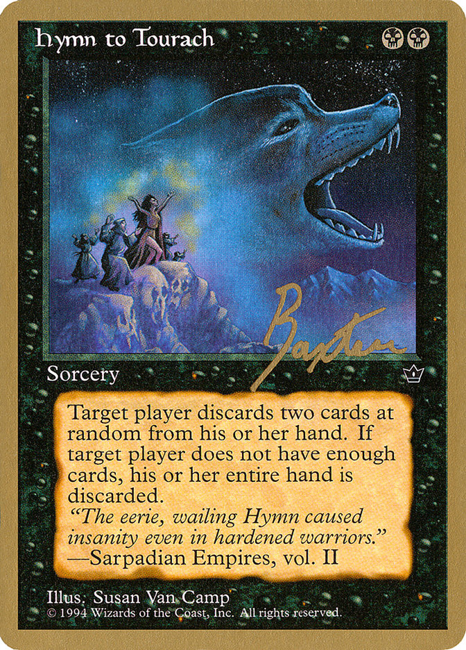 Hymn to Tourach (Wolf) (George Baxter) [Pro Tour Collector Set] | Chromatic Games