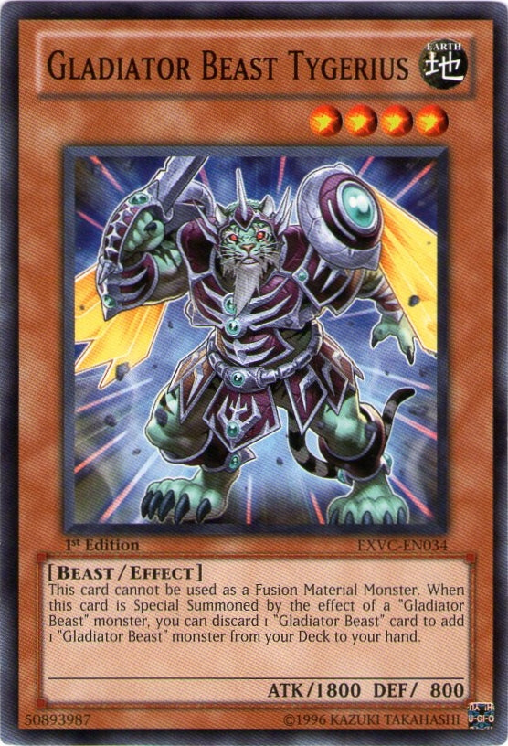 Gladiator Beast Tygerius [EXVC-EN034] Common | Chromatic Games