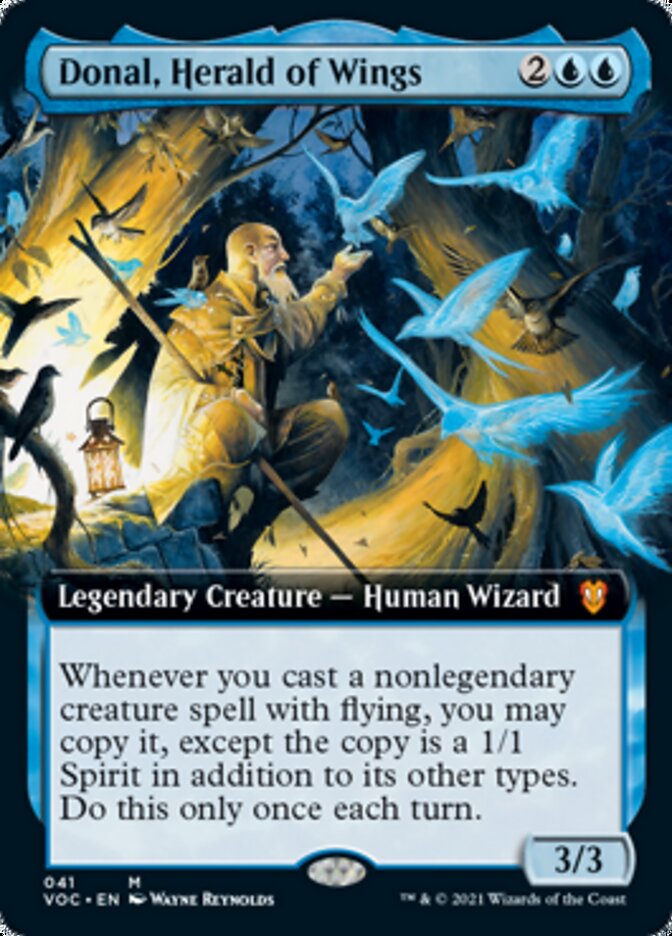 Donal, Herald of Wings (Extended Art) [Innistrad: Crimson Vow Commander] | Chromatic Games