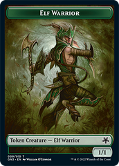 Soldier // Elf Warrior Double-Sided Token [Game Night: Free-for-All Tokens] | Chromatic Games