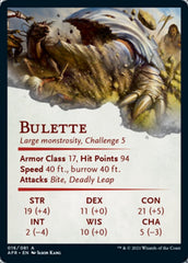 Bulette Art Card (Gold-Stamped Signature) [Dungeons & Dragons: Adventures in the Forgotten Realms Art Series] | Chromatic Games