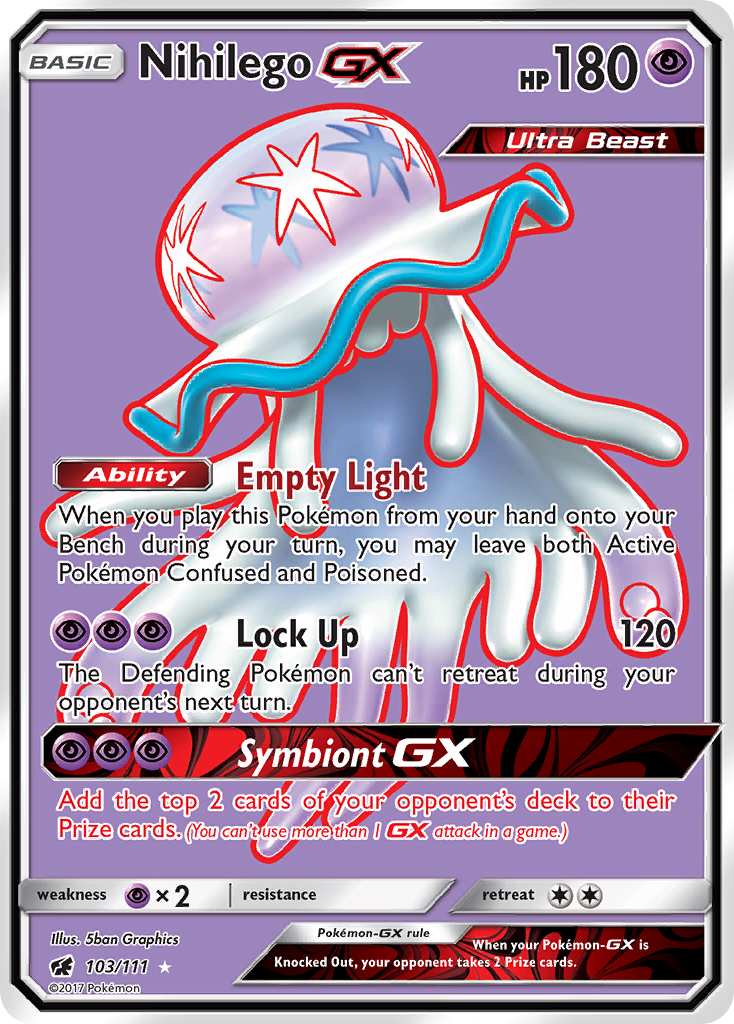 Nihilego GX (103/111) [Sun & Moon: Crimson Invasion] | Chromatic Games