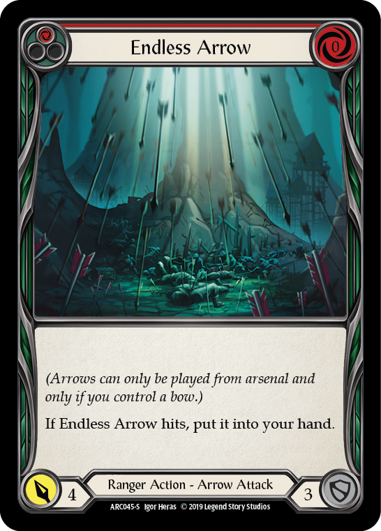 Endless Arrow [ARC045-S] (Arcane Rising)  1st Edition Rainbow Foil | Chromatic Games