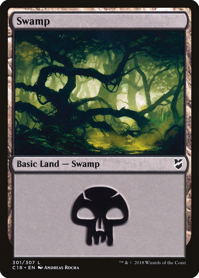 Swamp (301) [Commander 2018] | Chromatic Games