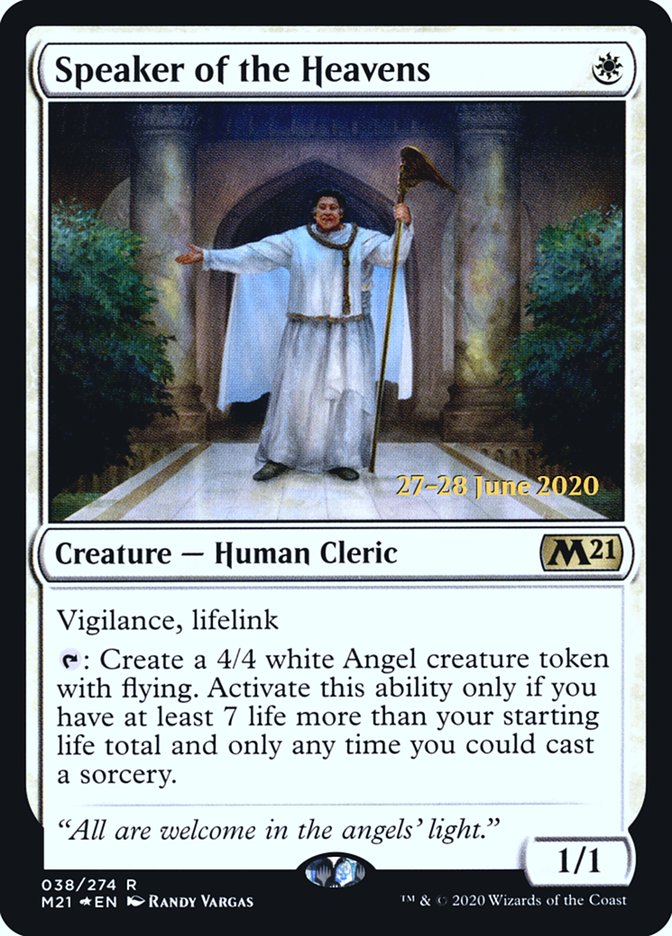 Speaker of the Heavens [Core Set 2021 Prerelease Promos] | Chromatic Games