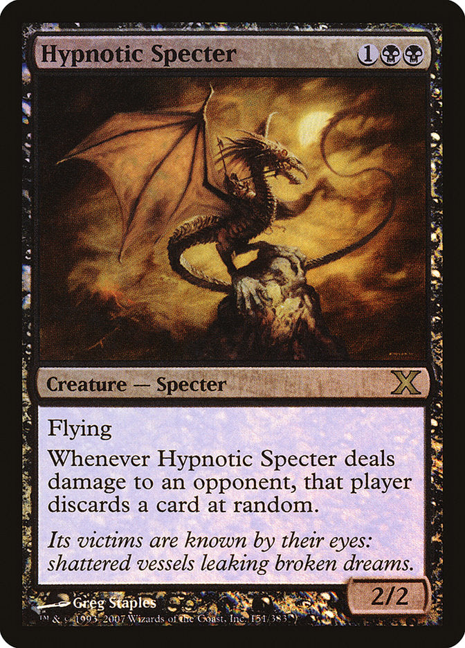 Hypnotic Specter (Premium Foil) [Tenth Edition] | Chromatic Games