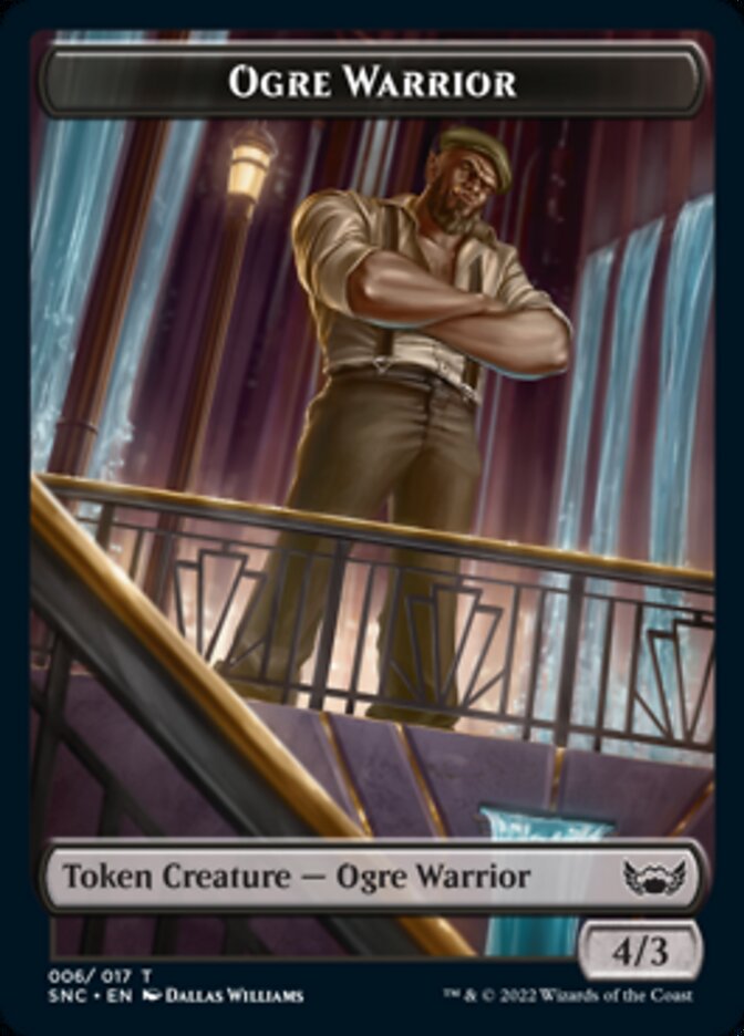 Ogre Warrior // Angel Double-Sided Token [Streets of New Capenna Tokens] | Chromatic Games