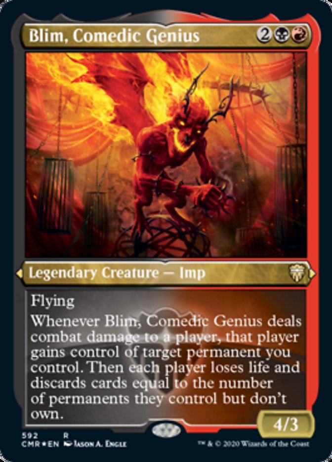 Blim, Comedic Genius (Etched) [Commander Legends] | Chromatic Games