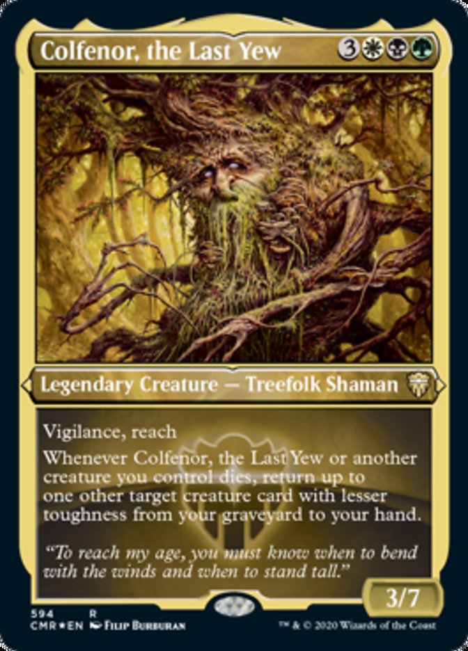 Colfenor, the Last Yew (Etched) [Commander Legends] | Chromatic Games