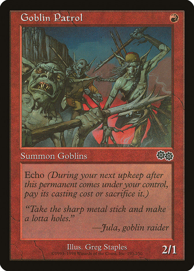 Goblin Patrol [Urza's Saga] | Chromatic Games