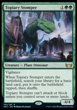 Topiary Stomper (Promo Pack) [Streets of New Capenna Promos] | Chromatic Games