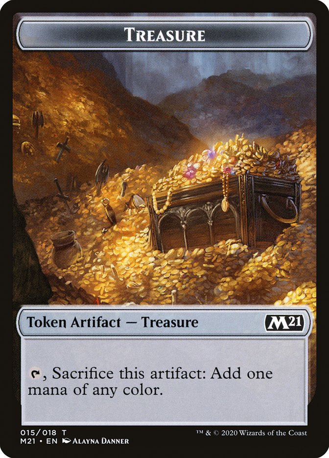 Treasure Token [Core Set 2021 Tokens] | Chromatic Games