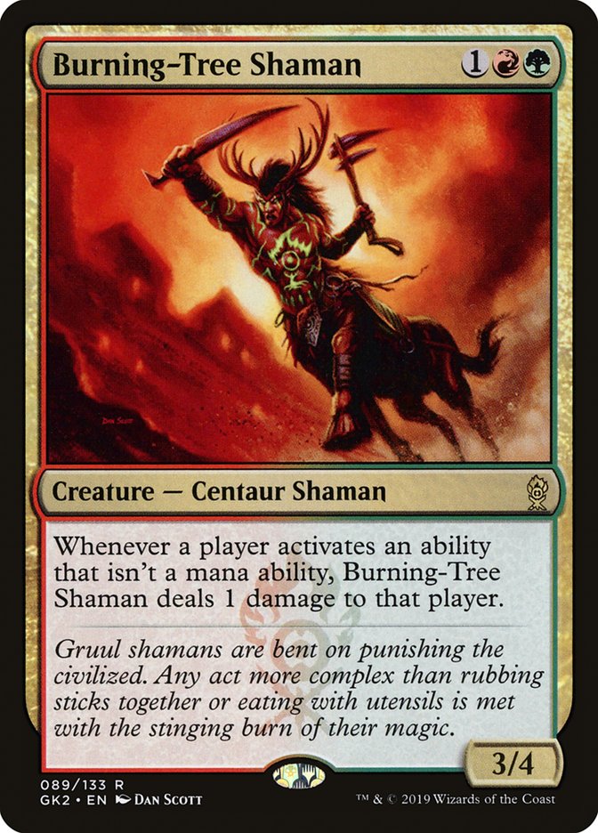 Burning-Tree Shaman [Ravnica Allegiance Guild Kit] | Chromatic Games