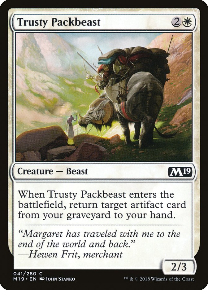 Trusty Packbeast [Core Set 2019] | Chromatic Games