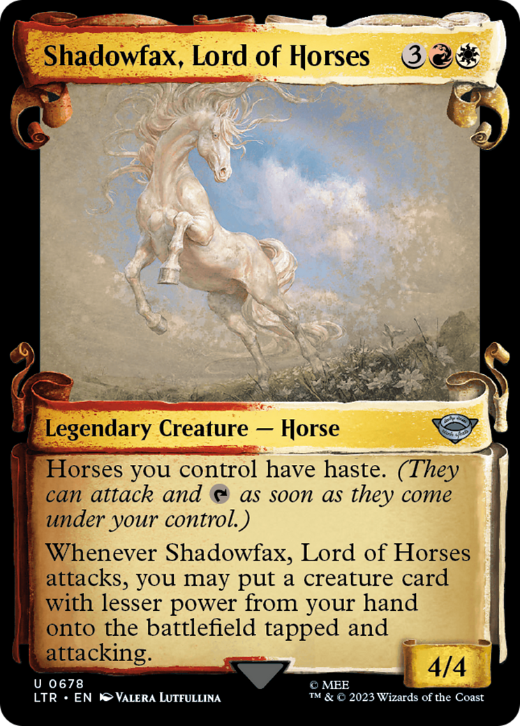 Shadowfax, Lord of Horses [The Lord of the Rings: Tales of Middle-Earth Showcase Scrolls] | Chromatic Games