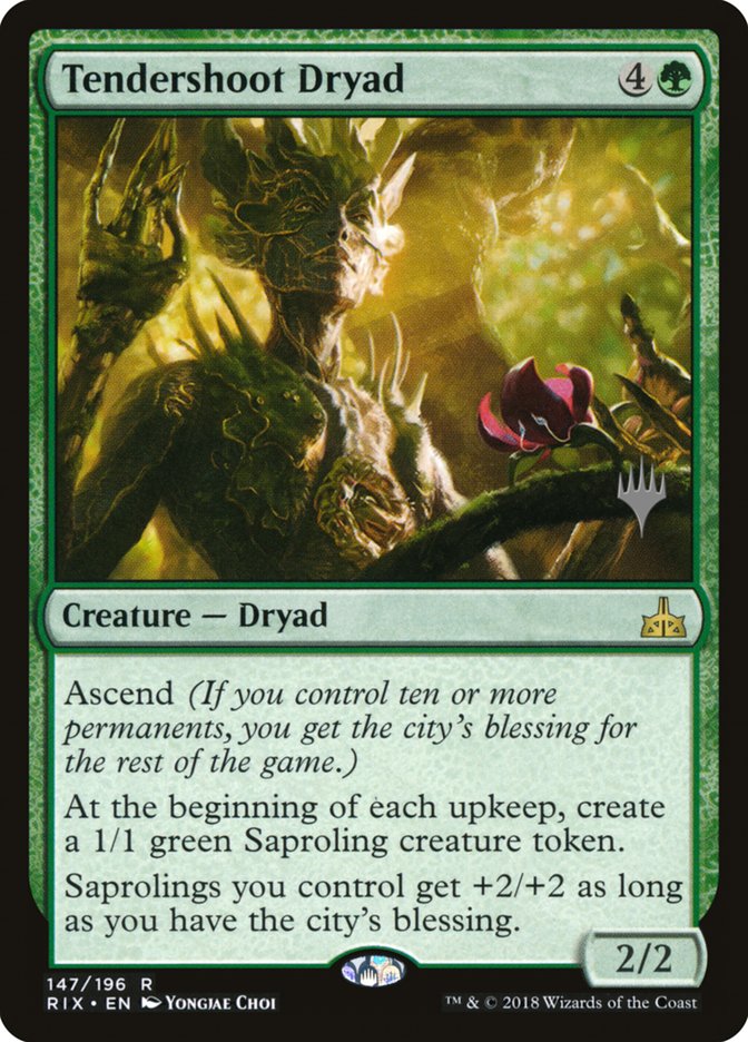 Tendershoot Dryad (Promo Pack) [Rivals of Ixalan Promos] | Chromatic Games