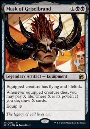 Mask of Griselbrand (Promo Pack) [Innistrad: Midnight Hunt Promos] | Chromatic Games