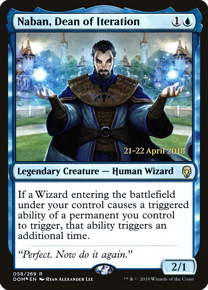 Naban, Dean of Iteration [Dominaria Prerelease Promos] | Chromatic Games