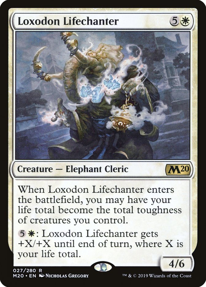 Loxodon Lifechanter [Core Set 2020] | Chromatic Games