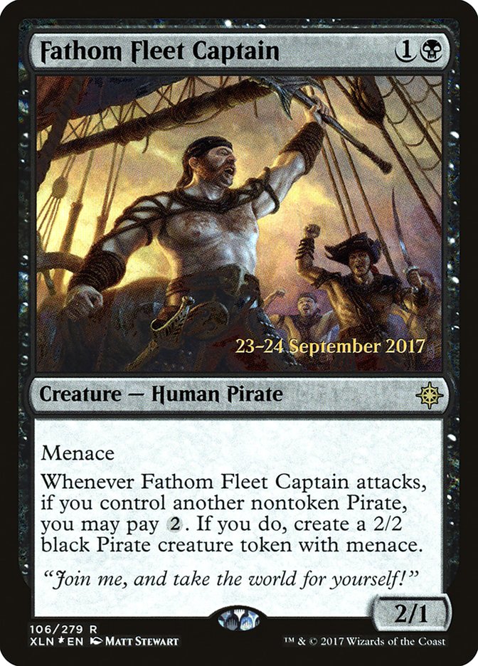 Fathom Fleet Captain [Ixalan Prerelease Promos] | Chromatic Games