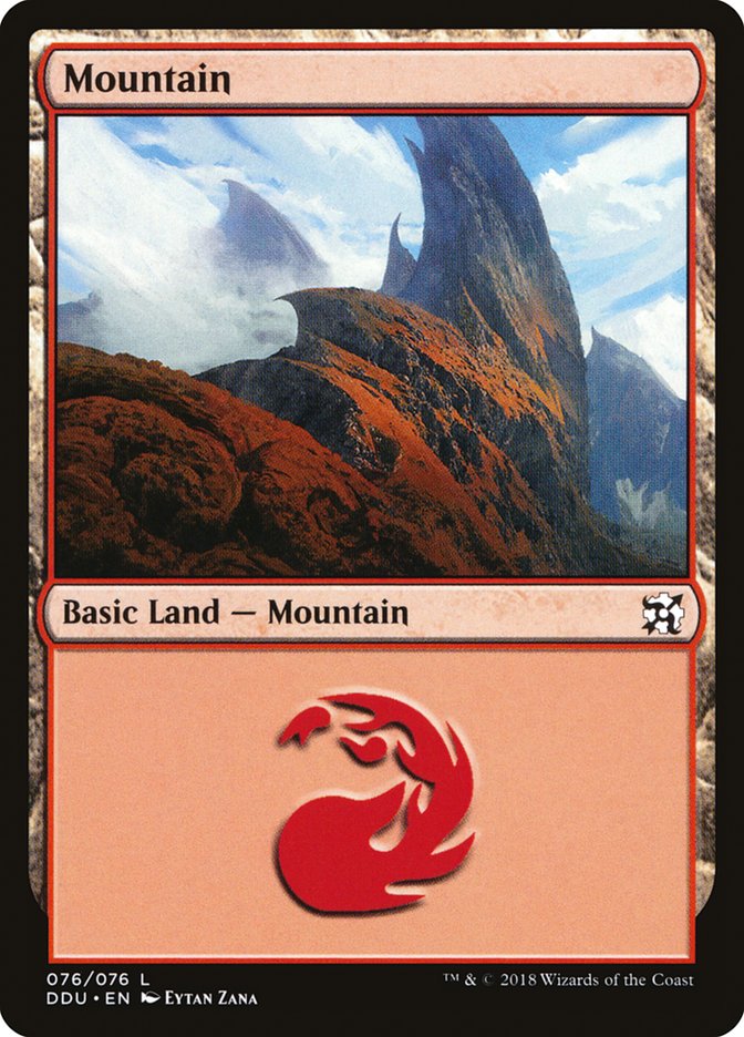 Mountain (76) [Duel Decks: Elves vs. Inventors] | Chromatic Games