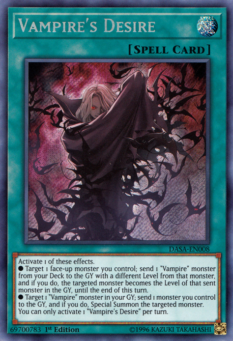 Vampire's Desire [DASA-EN008] Secret Rare | Chromatic Games