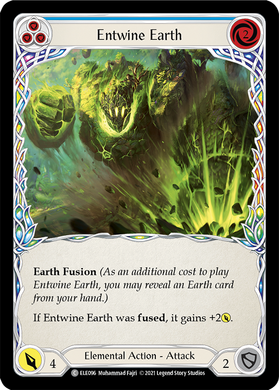 Entwine Earth (Blue) [ELE096] (Tales of Aria)  1st Edition Normal | Chromatic Games