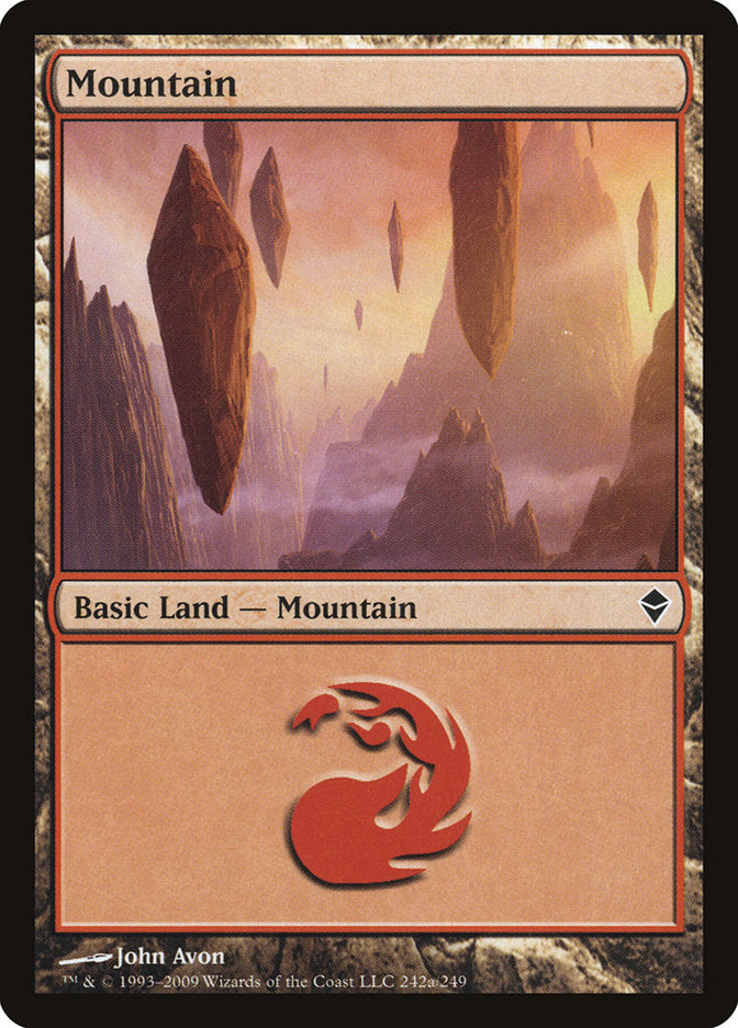 Mountain (242a) [Zendikar] | Chromatic Games