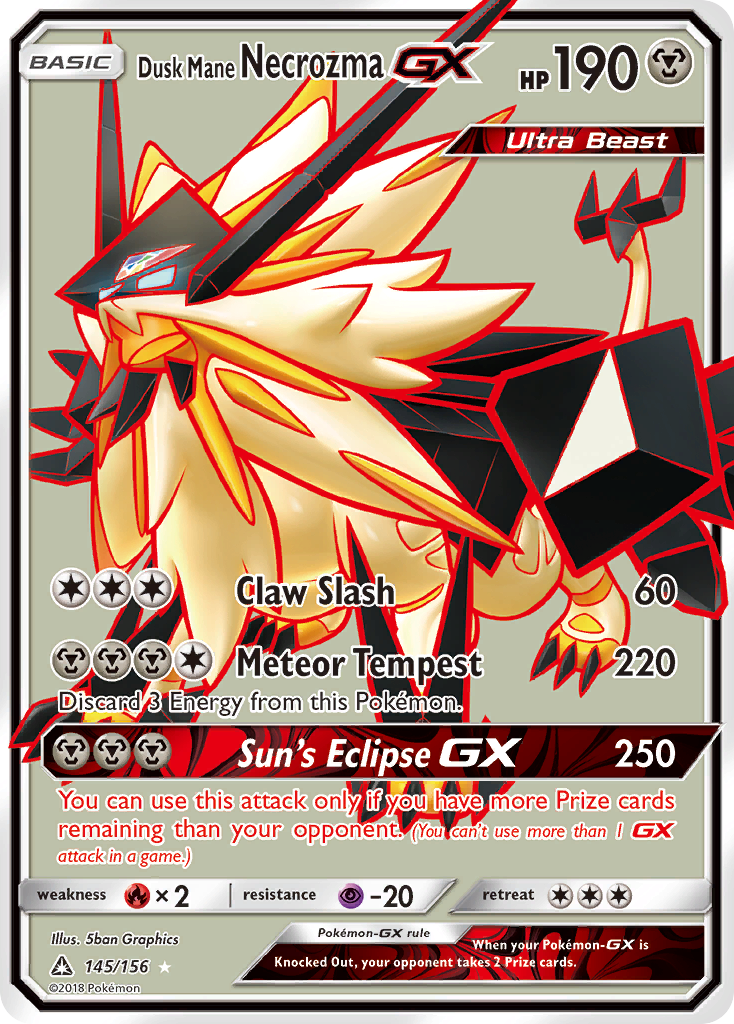 Dusk Mane Necrozma GX (145/156) [Sun & Moon: Ultra Prism] | Chromatic Games