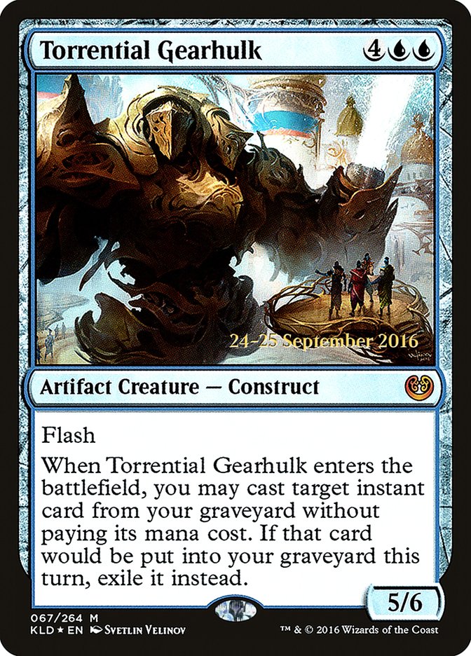 Torrential Gearhulk [Kaladesh Prerelease Promos] | Chromatic Games