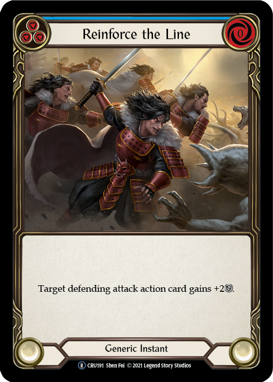 Reinforce the Line (Blue) [U-CRU191] (Crucible of War Unlimited)  Unlimited Normal | Chromatic Games